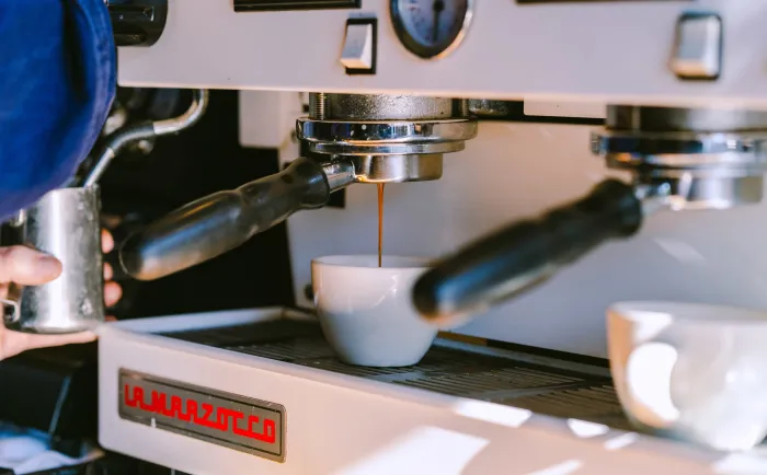 turning your espresso machine on and off again