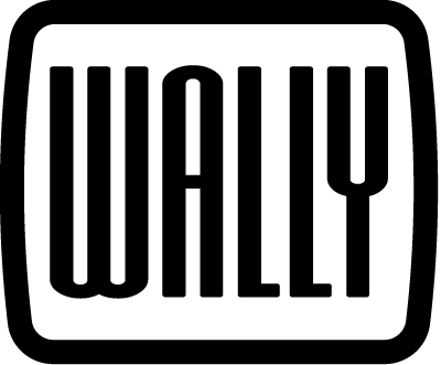 wally logo with frame