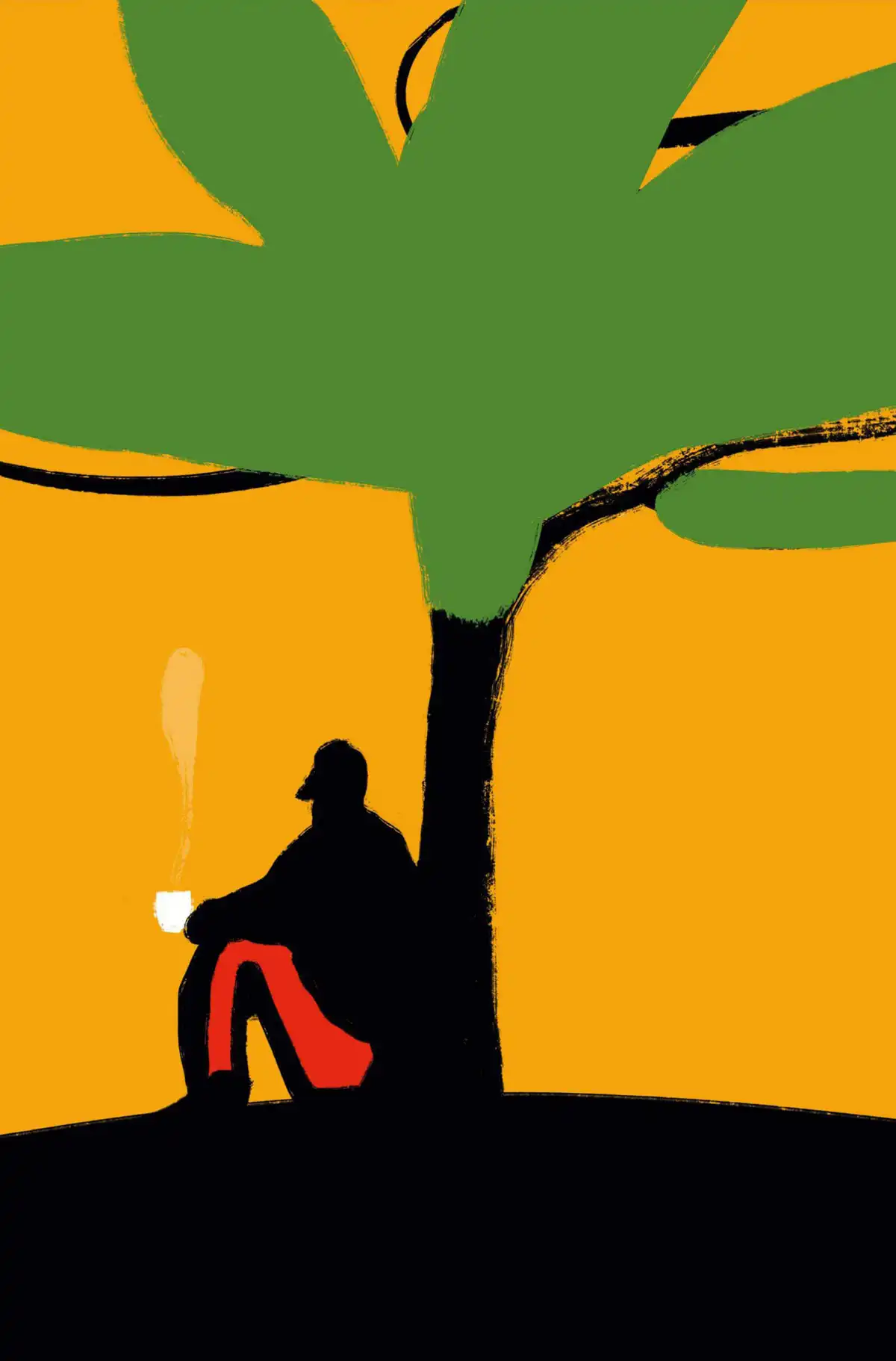 Illustration of person under tree Doing Good Business